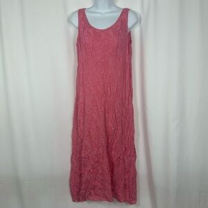 Connected Apparel Pink Sleeveless Maxi Sundress 6P